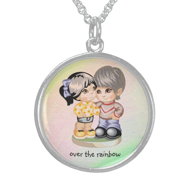 Over the Rainbow - Sterling Silver Necklace (Front)