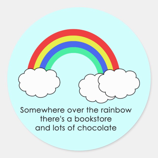 Over The Rainbow Sticker (Light) (Front)