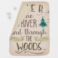 Over The River And Through The Woods Baby Blanket