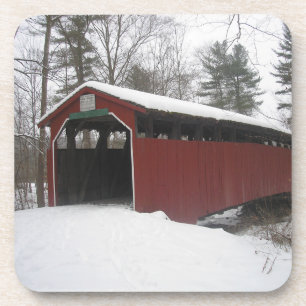 "Over the River and Through the Woods" Beverage Coaster
