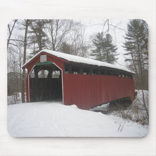 "Over the River and Through the Woods" Mouse Pad (Front)