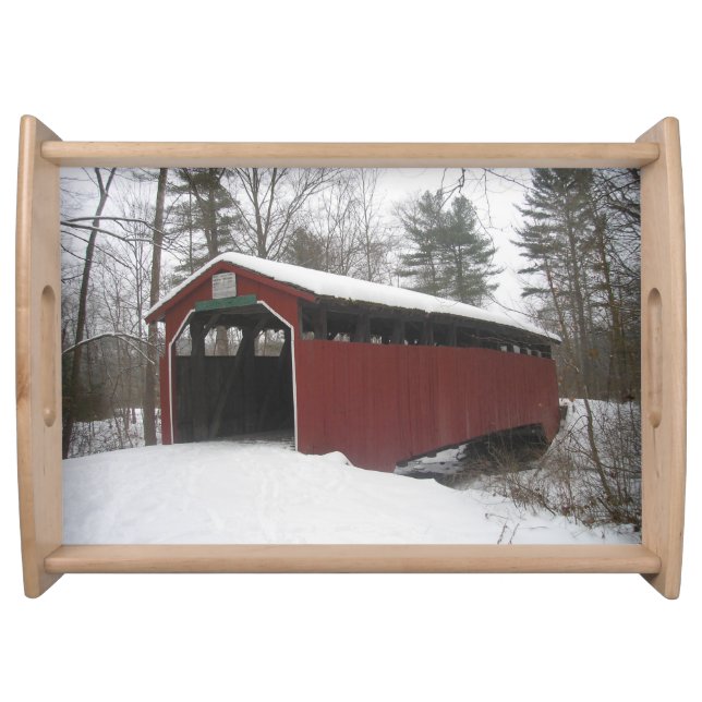 "Over the River and Through the Woods" Placemat Serving Tray (Front)