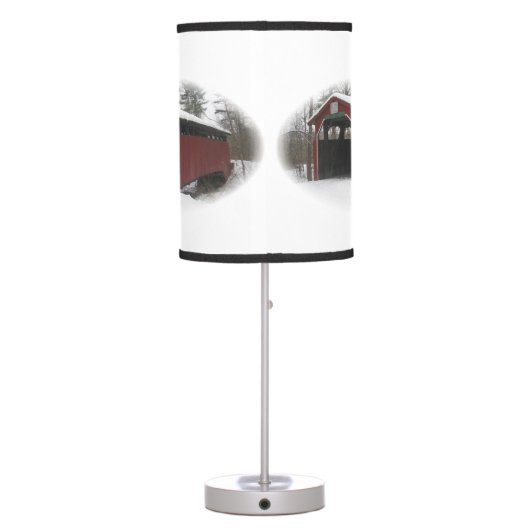 "Over the River and Through the Woods" Table Lamp (Back)