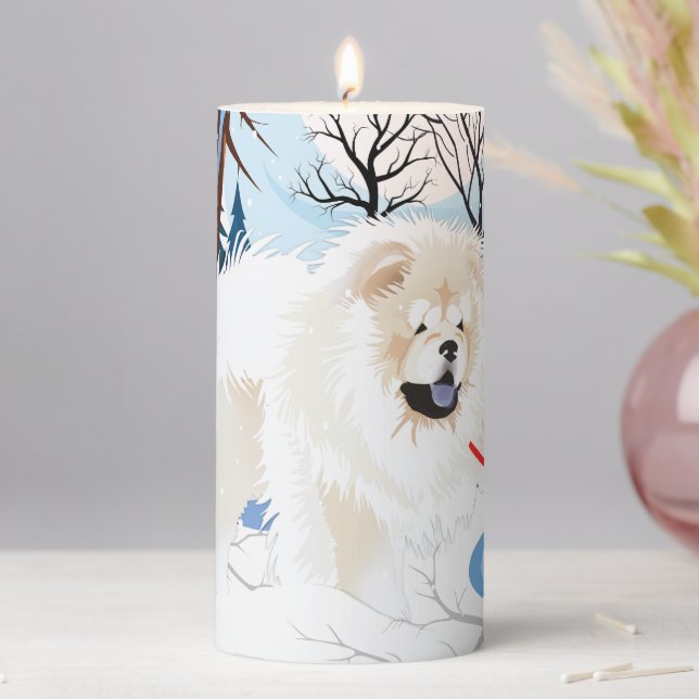 OVER THE RIVER Cream Chow Candle (In Situ)