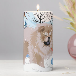 OVER THE RIVER Fawn/Cinnamon Chow Candle