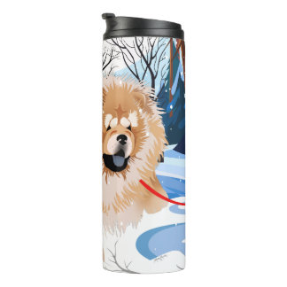 OVER THE RIVER Red Chow thermal tumbler