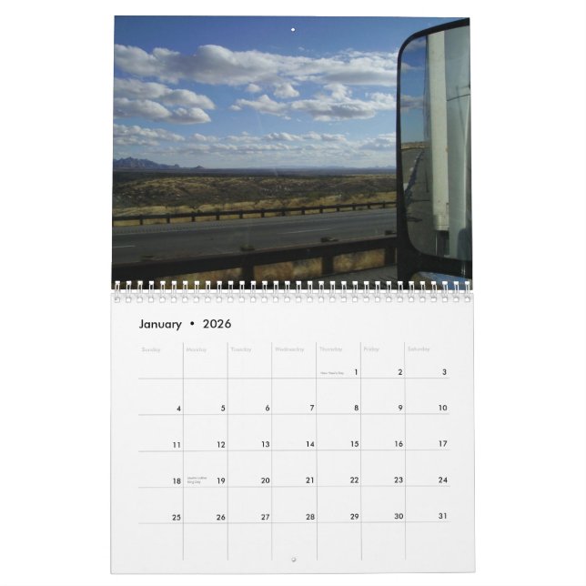 Over The Road Truck Driver - A Calendar (Jan 2026)