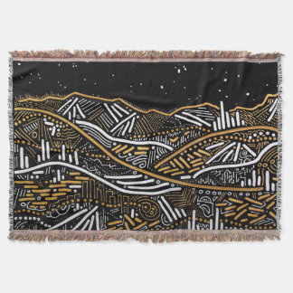 Over There Throw Blanket