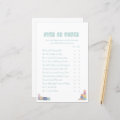 Over Under Adventure Baby Shower Game | Zazzle