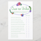Over-Under Succulent Baby Shower Game (Front)