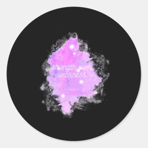 Over Weakness Galaxy _ Itp Awareness  Classic Round Sticker