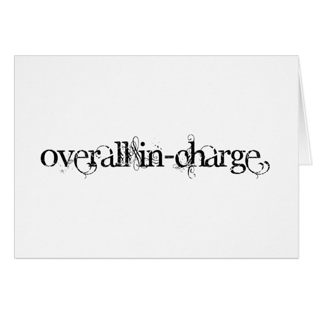 Overall In-Charge Cards (Front Horizontal)