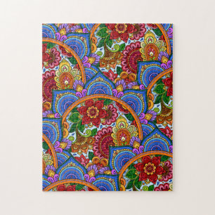 Overall Mandala Design, Challenging Jigsaw Puzzle