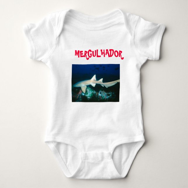 Overalls Baby Diver Baby Bodysuit (Front)