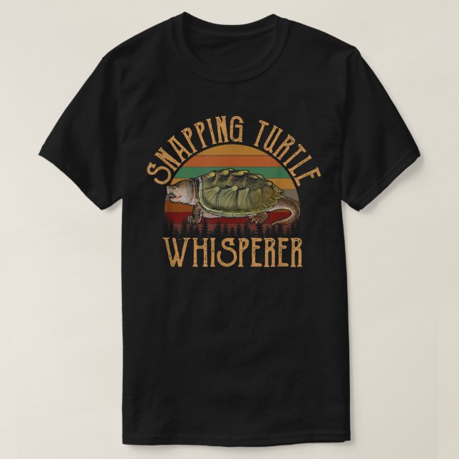 Overcome Hardship Snapping Turtle Whisperer Snappi T-Shirt (Design Front)