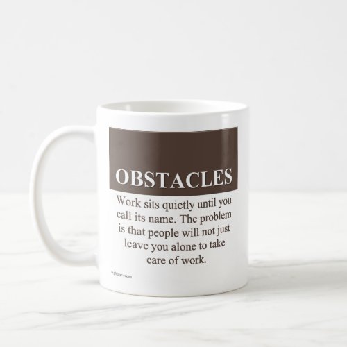 Overcoming Obstacles to Success 3 Coffee Mug