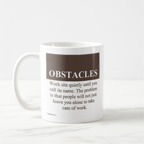 Overcoming Obstacles to Success 3 Coffee Mug