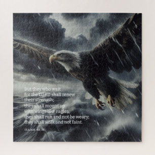 Overcoming The Storm Isaiah 40:31 Jigsaw Puzzle