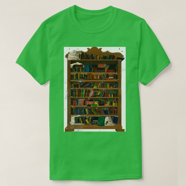 overcrowded book case Classic TShirt (Design Front)
