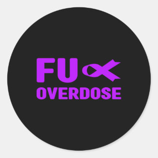 Overdose - Addiction Awareness3 Classic Round Sticker