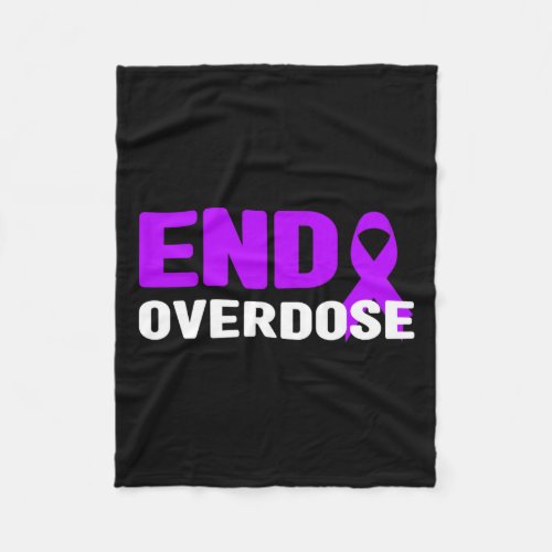 Overdose Awareness _ Addiction  Fleece Blanket