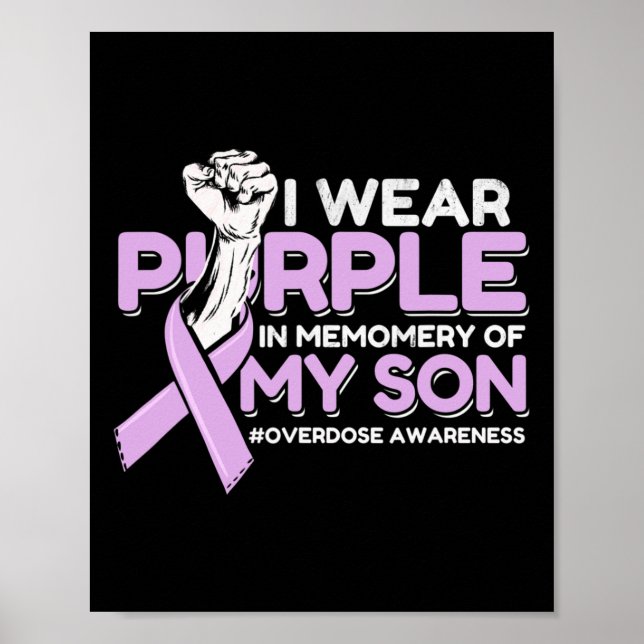 Overdose Awareness Candlelight Vigil Son Awareness Poster (Front)