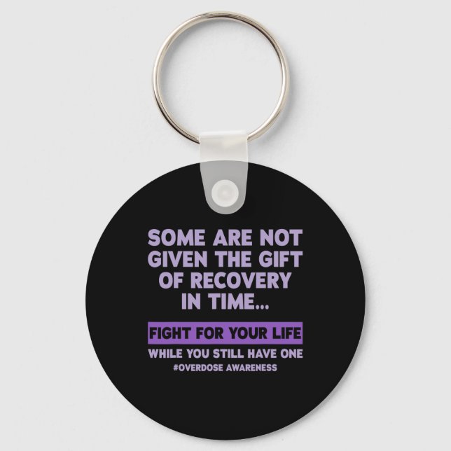 Overdose Awareness Day  Keychain (Front)