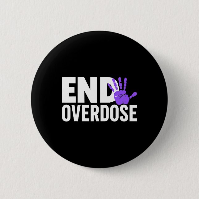 Overdose Awareness  - End Overdose Awareness  Button (Front)
