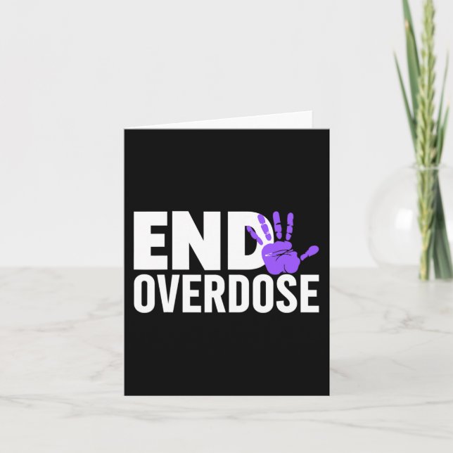 Overdose Awareness  - End Overdose Awareness  Card (Front)