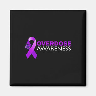 Overdose Awareness  I Wear Purple  Magnet