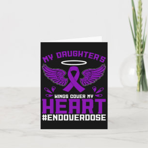 Overdose Awareness Mom My Daughter's Wings Cover M Card