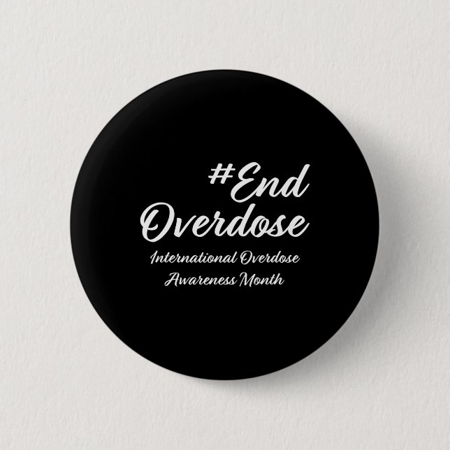 Overdose Awareness Month Button (Front)