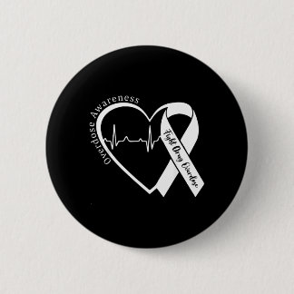 Overdose Awareness Month Heart Purple Ribbon Button