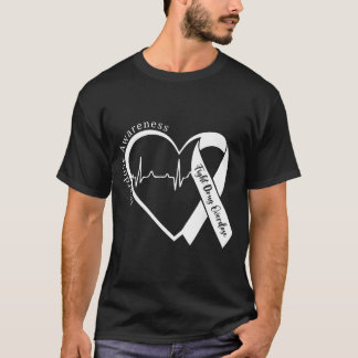 Overdose Awareness Month Heart Purple Ribbon T-Shirt