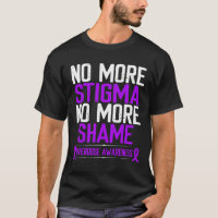 Overdose Awareness No More Stigma Shame Purple Rib