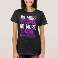 Overdose Awareness No More Stigma Shame Purple Rib