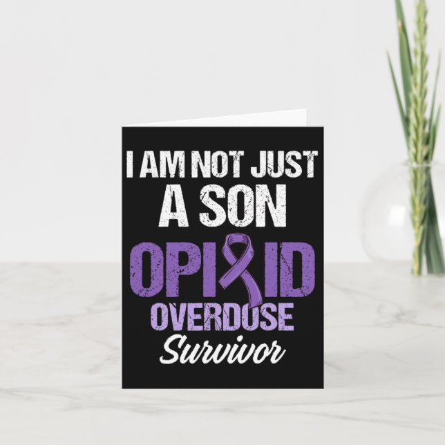 Overdose Awareness Warrior Survivor 38  Card (Front)