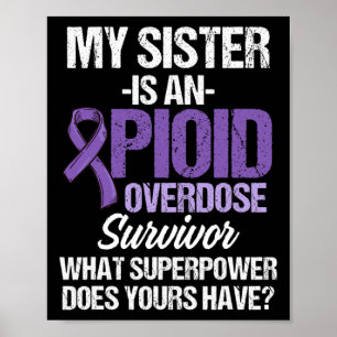 Overdose Awareness Warrior Survivor 67 Poster