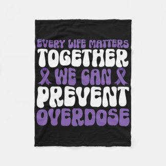 Overdose Awareness – We Can Prevent Overdose Fleece Blanket