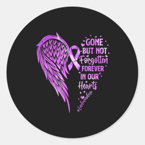 Overdose Loved One Memorial Overdose Awareness  Classic Round Sticker