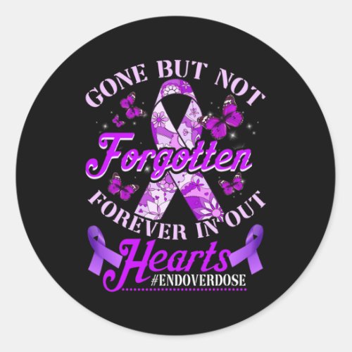 Overdose Loved One Memorial Remembrance 1  Classic Round Sticker