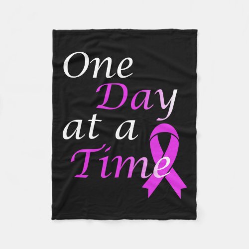 Overdose One Day At A Time Addiction Awareness  Fleece Blanket