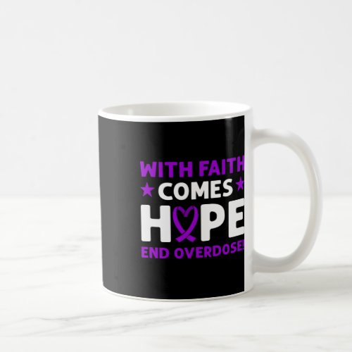 Overdose Purple Ribbon Overdose Awareness  Coffee Mug