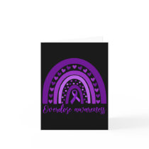 Overdose Rainbow Drug Addiction Recovery Purple Ri Card