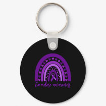 Overdose Rainbow Drug Addiction Recovery Purple Ri Keychain