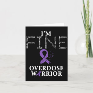 Overdose Warrior I'm Fine Card
