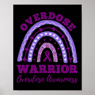 Overdose Warrior Overdose Awareness Rainbow Poster