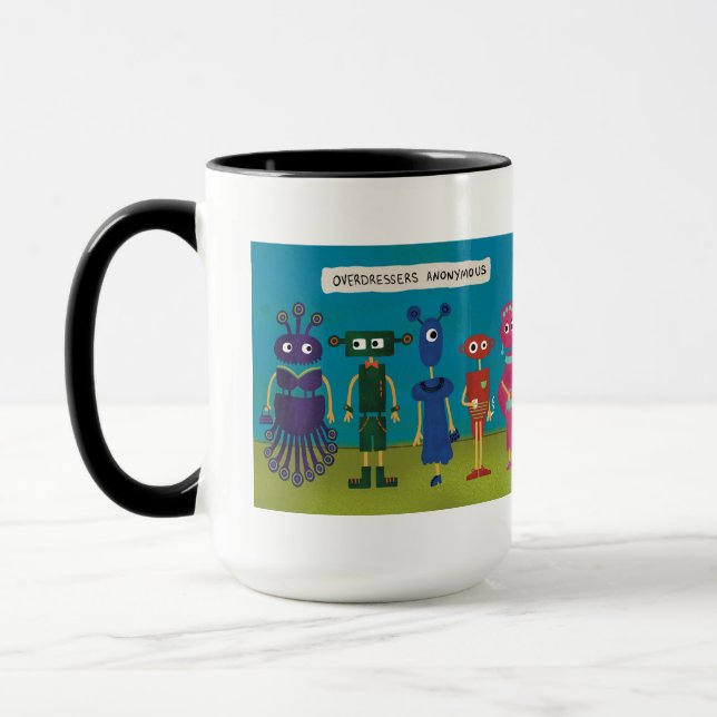 Overdressers Anonymous Mug (Left)