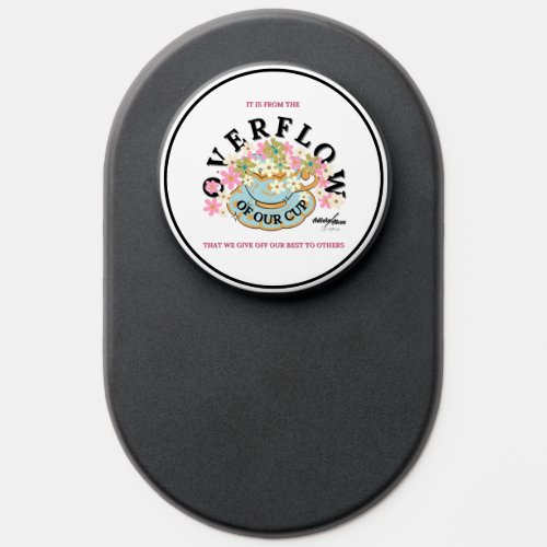 OVERFLOW Clean White PopSocket by Adiela Akoo