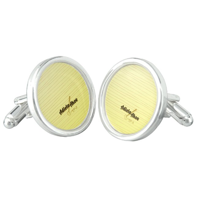 Overflow Cuff Links By Poet Adiela Akoo (Angled)